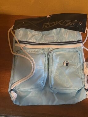 Reebok Light Blue Drawstring Backpack